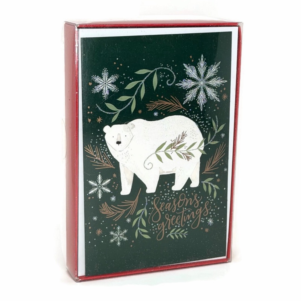 Christmas Polar Bear Holiday Card Set